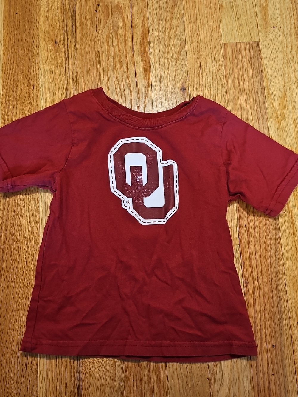 Kids Crimson OU Logo T‑Shirt